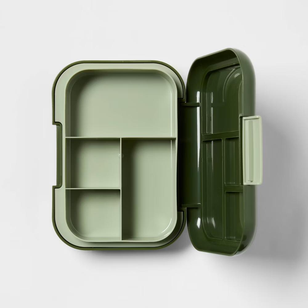 26 fl oz Food Storage Bento Box Green - Image 4