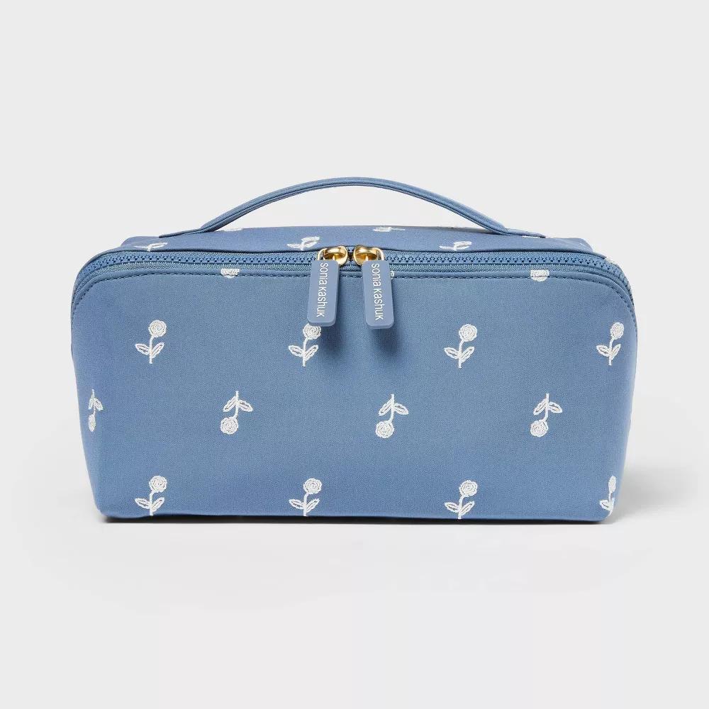 Diagonal-Zip Makeup Bag - Image 2