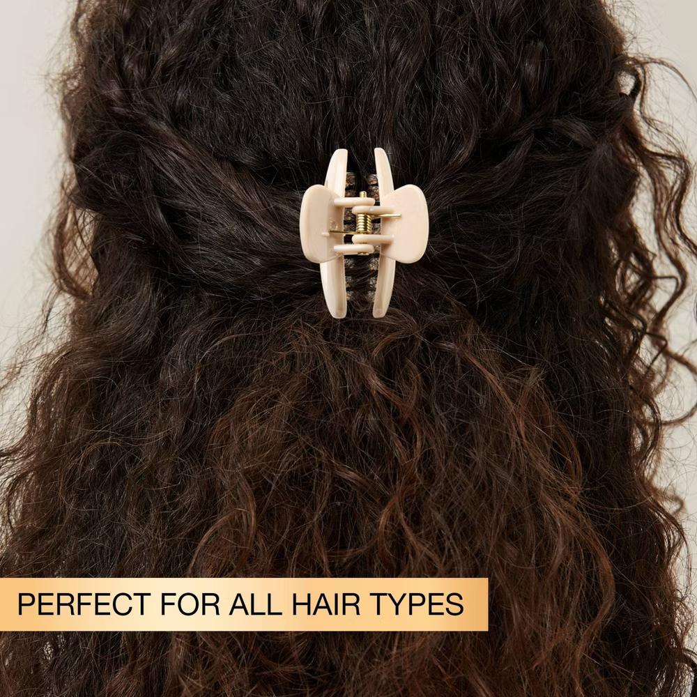 Mixed Shape Mini Claw Clips - All Hair - 4pcs: Hair Styling, Fashion, Securing Hair - Image 2