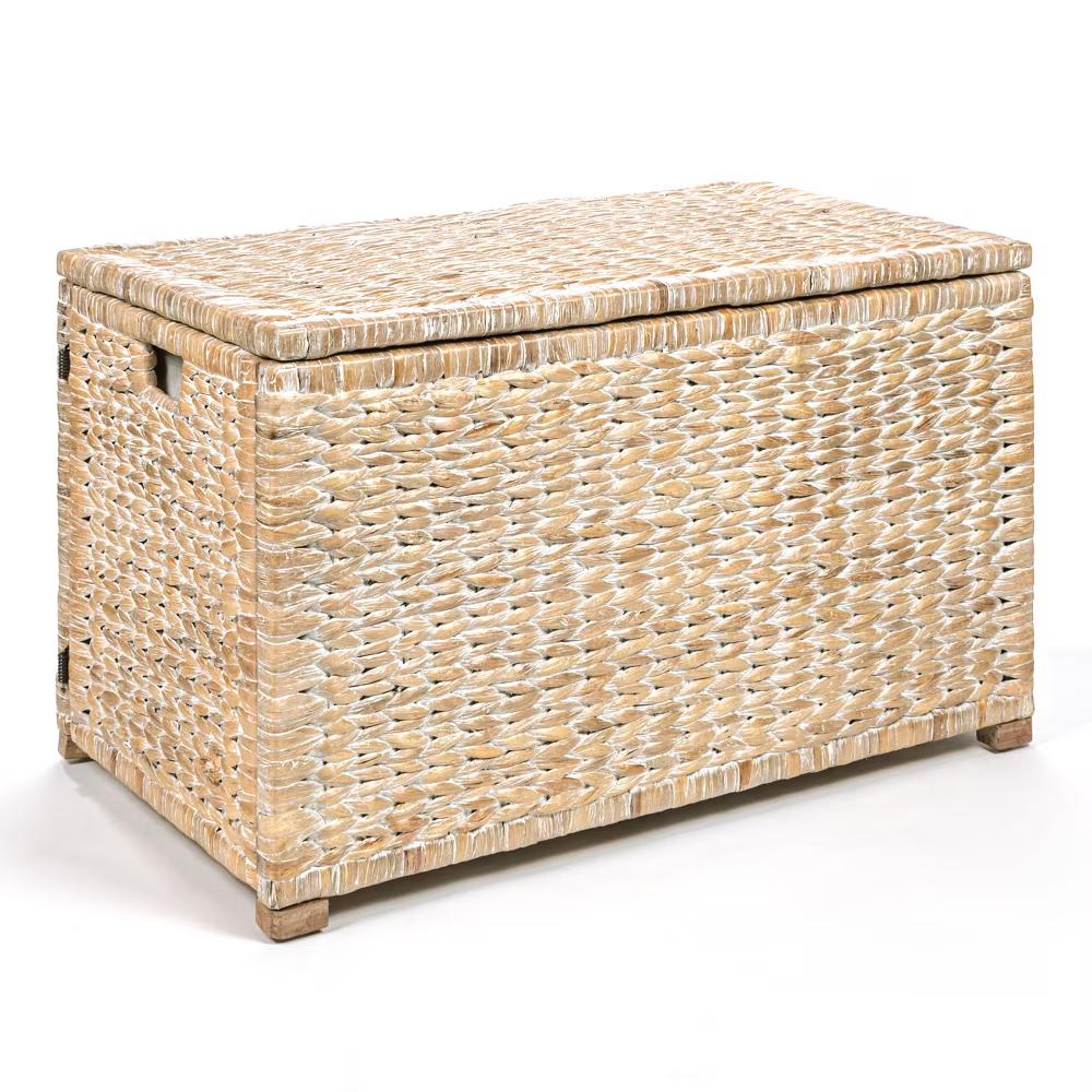 happimess Anada 30" Handwoven Wicker Weave Storage Trunk - Image 24