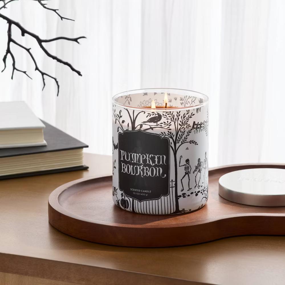 2 Wick Limited Edition Glass Halloween Jar Candle with Lid 15.1oz - Image 7