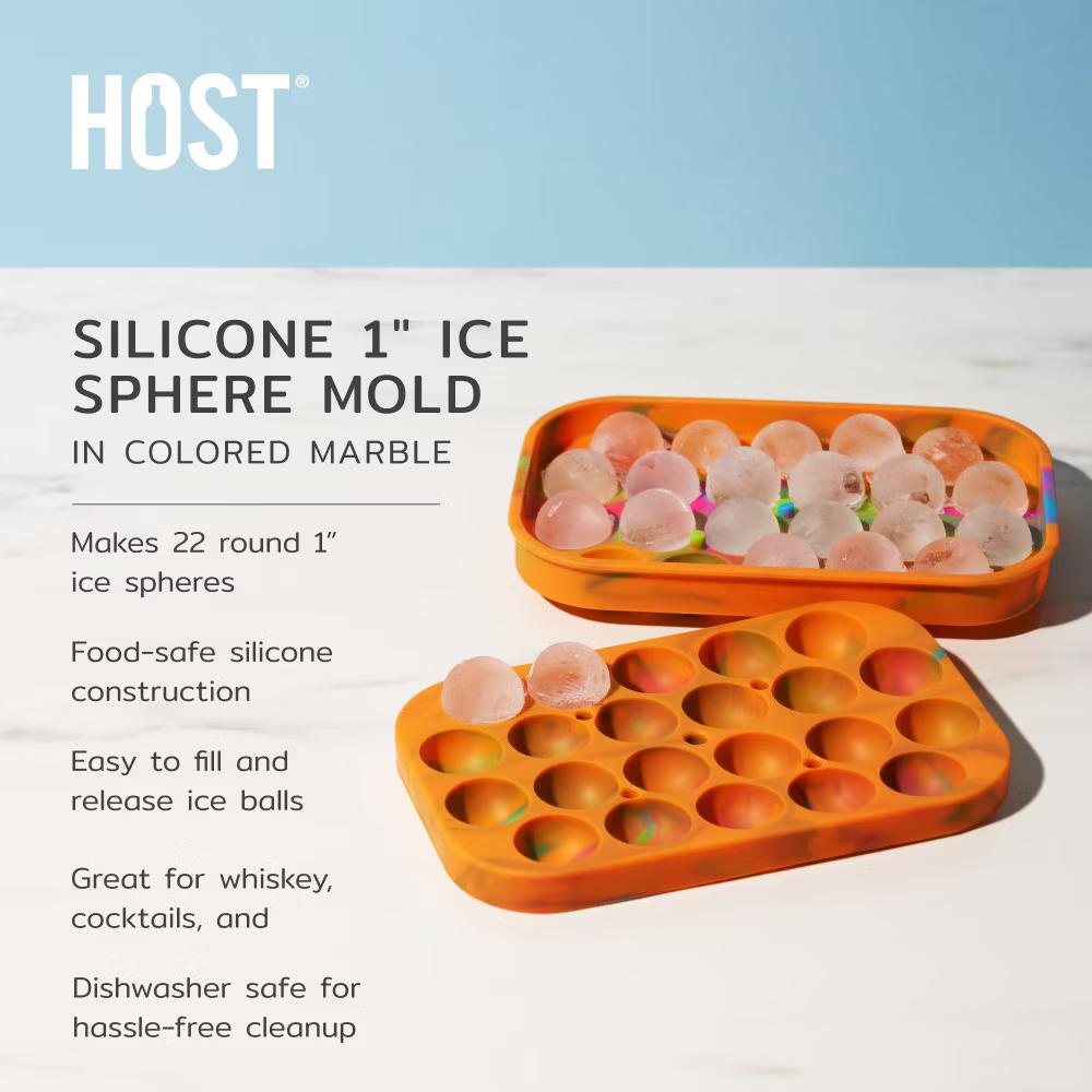 Host Silicone 1" Ice Sphere Silicone Mold - Image 11