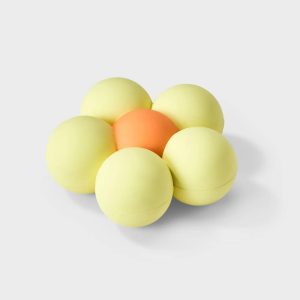 Flower Tough Rubber Food Shaped Dog Toy - Chew, Occupy, Fetch Activities, 0.62 lb