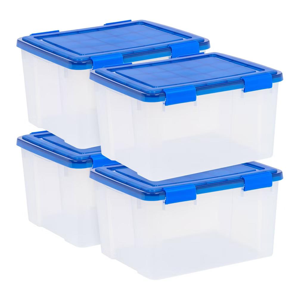 IRIS WeatherPro Plastic Storage Bin with Lid - Image 52