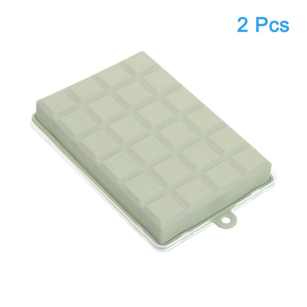 Square Silicone Ice Cube Tray with Lid for Freezer 24 Cube Per Trays 2 Pcs - Image 8