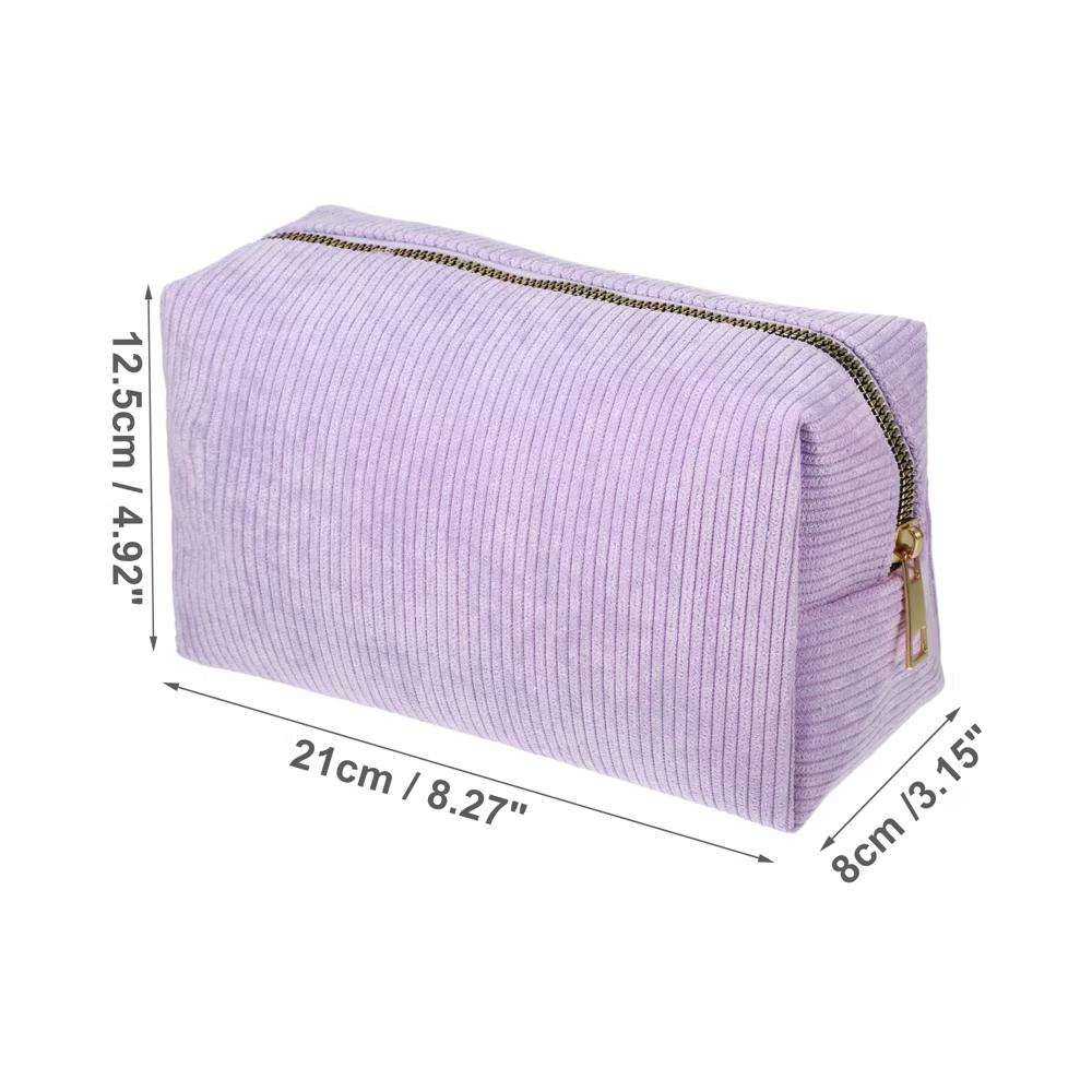 Durable Solid Color Cosmetic Bag 1 Pc - Image 18