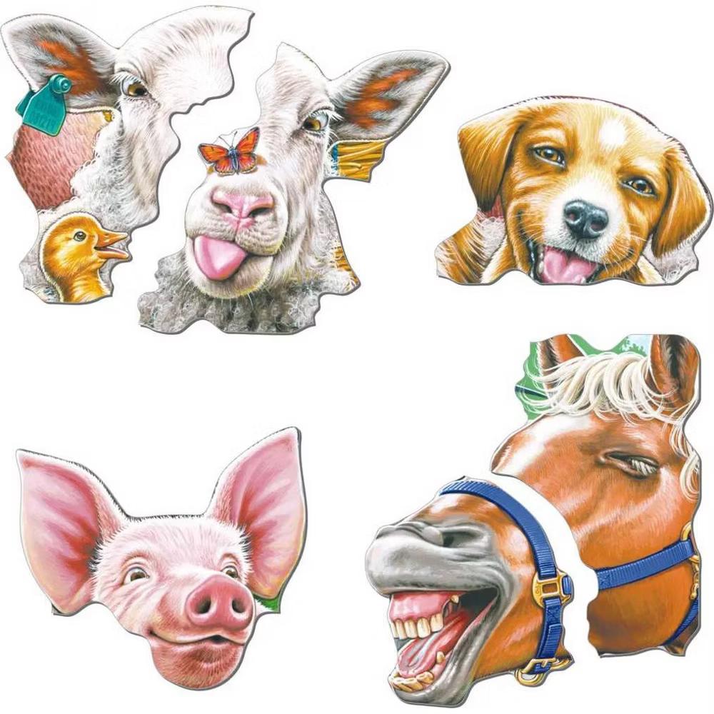 Larsen Happy Farm Kids' Jigsaw Puzzle - 33pc: Educational Fun for Fine Motor, Creative Thinking, Memory - Image 2