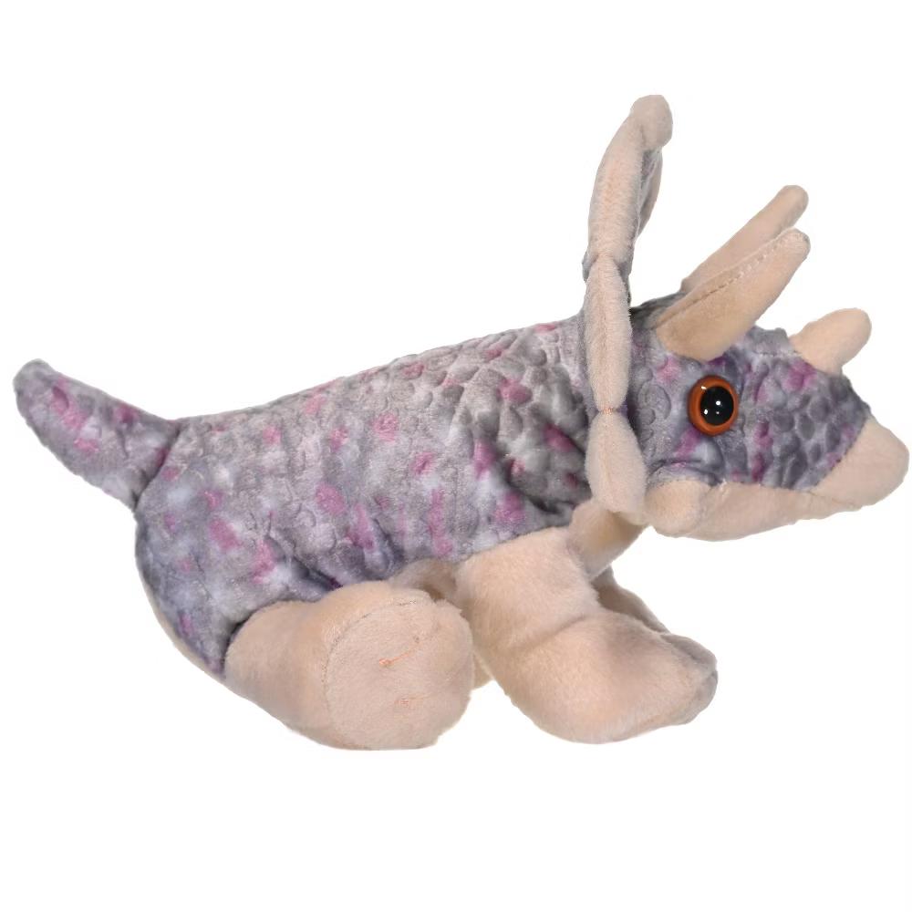 Triceratops, Cuddlekins Mini, Stuffed Animal, 8 Inches, Plush Toy, Gift for Kids, Fill is Spun Recycled Water Bottles - Image 4