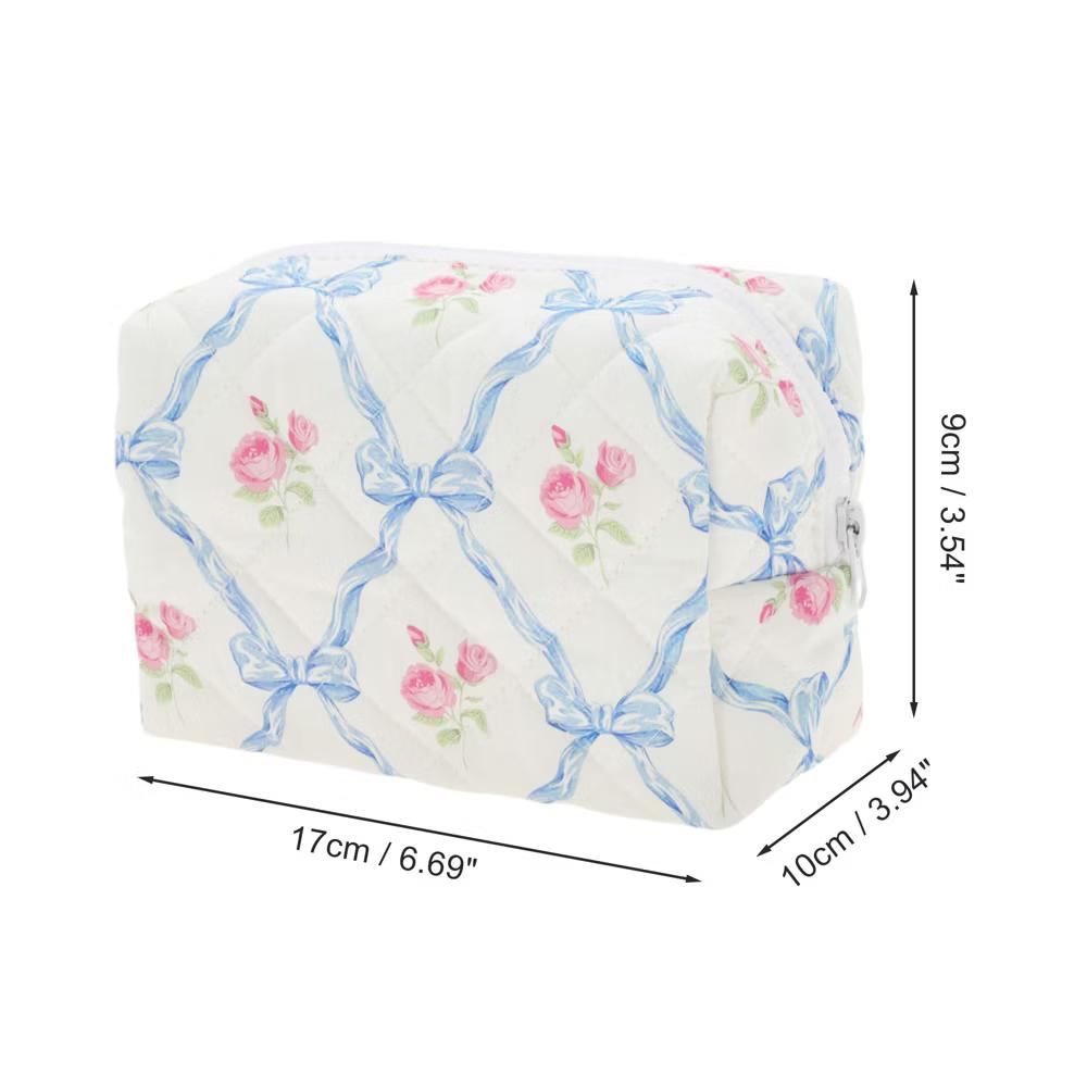Rectangle Bow Makeup Bag 1 Pc - Image 2