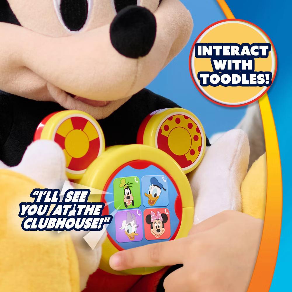 Jr. Oh Toodles! 11" Mickey Mouse Interactive Plush Toy 3 Modes of Play Ages 3 and Up - Image 5