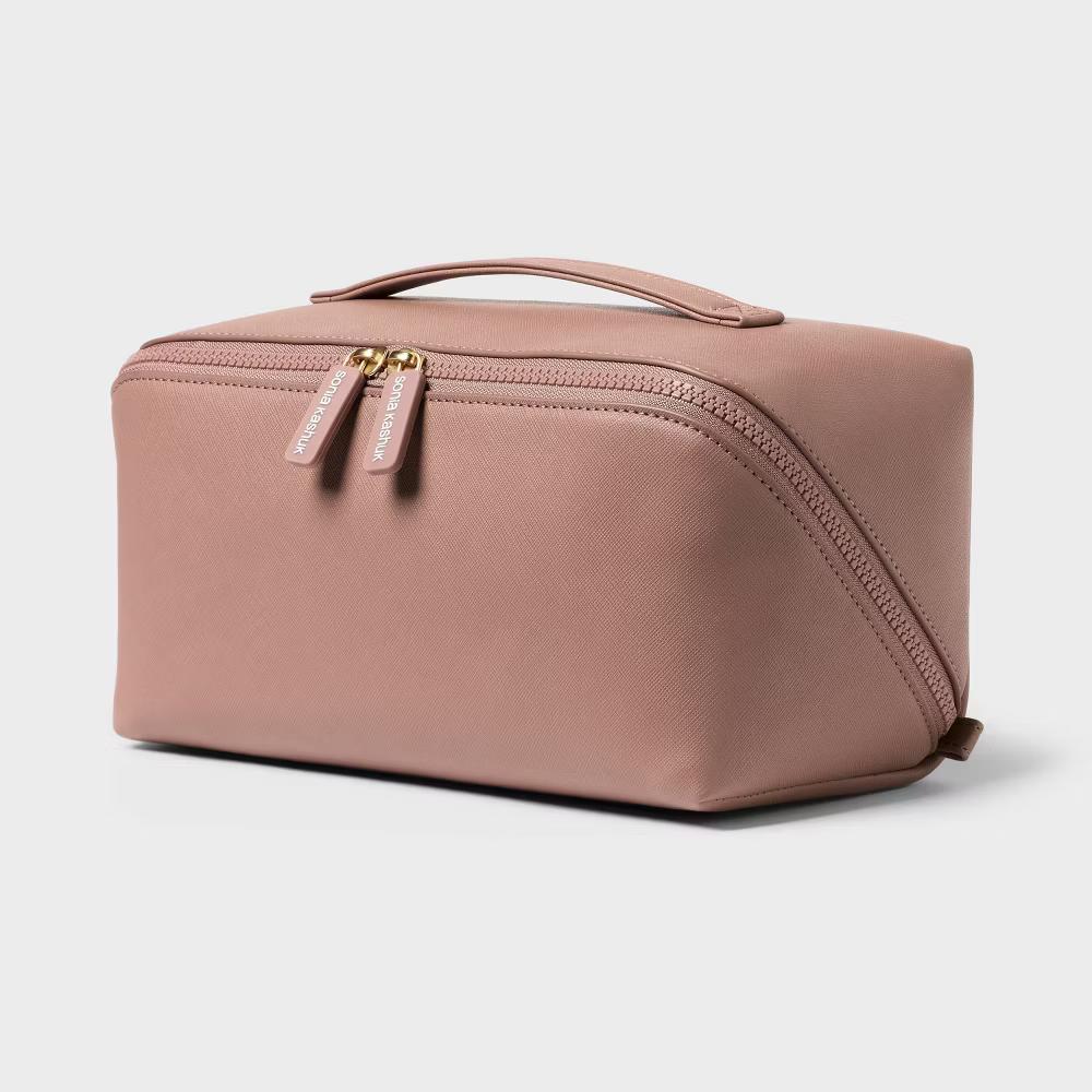 Diagonal-Zip Makeup Bag - Image 5