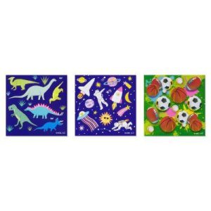 Space/Dinosaurs and Sports Mini Sticker Pad 156ct - 12 Sheets