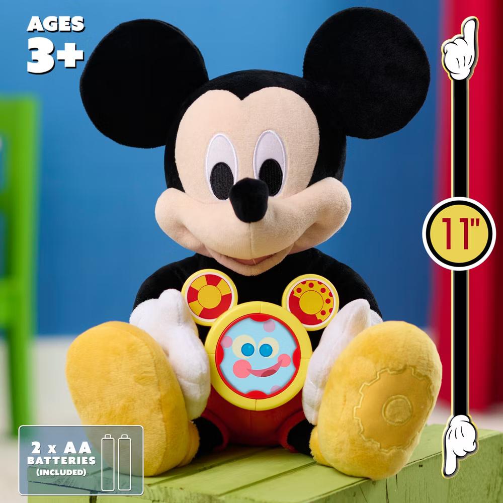 Jr. Oh Toodles! 11" Mickey Mouse Interactive Plush Toy 3 Modes of Play Ages 3 and Up