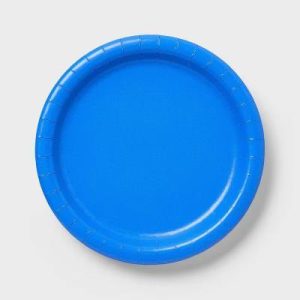 20ct Blue Dinner Paper Plates- "
