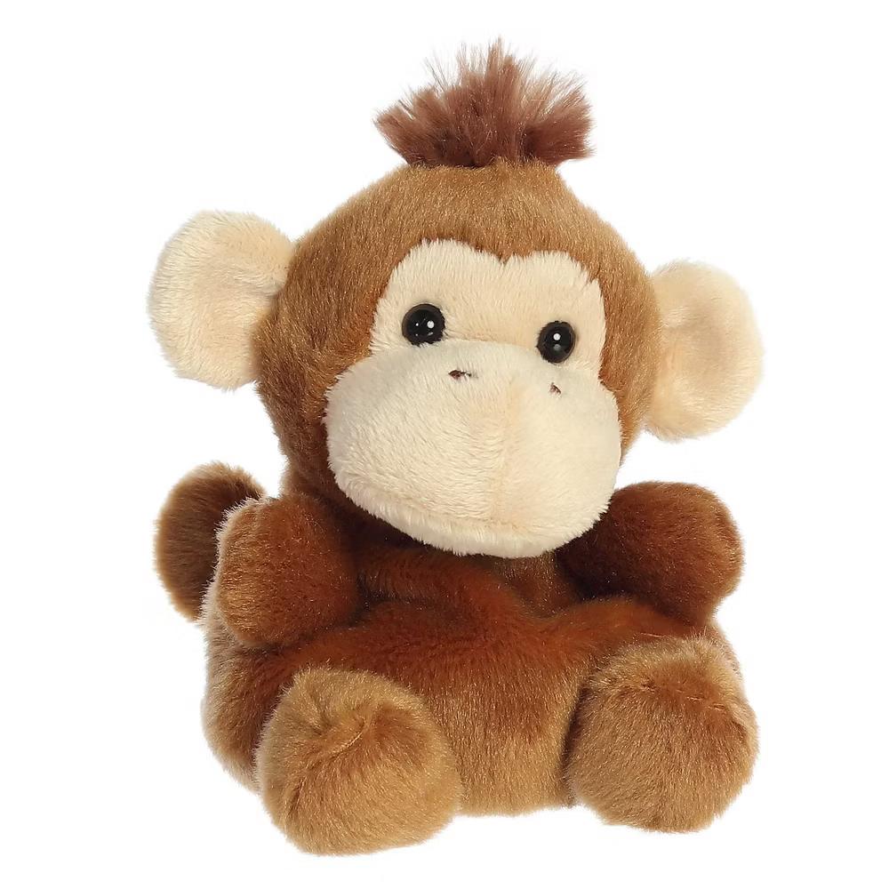 Mini Boomer Monkey Palm Pals Adorable Stuffed Animal Brown 5" - Image 2