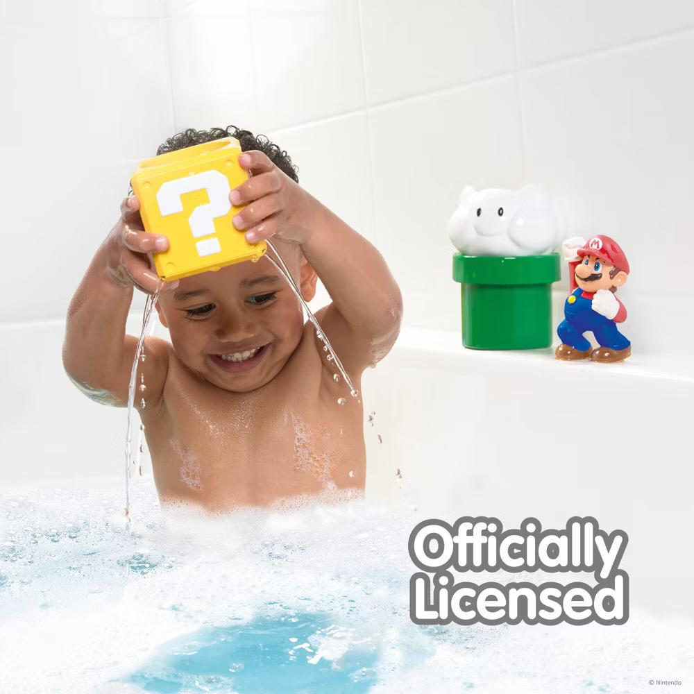 Tomy Toomies My Mario Pour and Nest Bath Toys Set - 4pc - Image 5