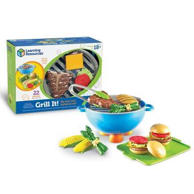 New Sprouts Grill It!: Pretend Play Kitchen Toy with Plastic Food Set, 22 Pieces - Image 9