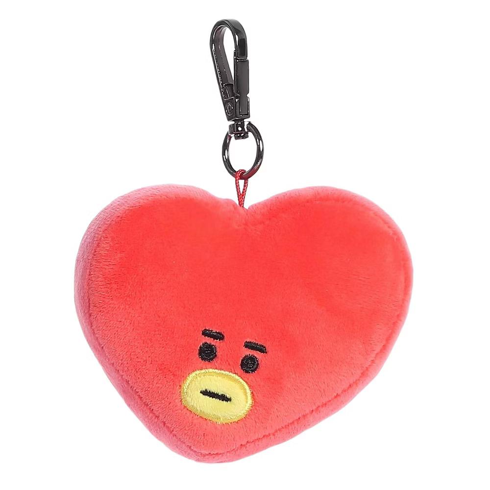 Mini TATA Clip-On BT21 Lovable Stuffed Doll Red 4" - Image 4