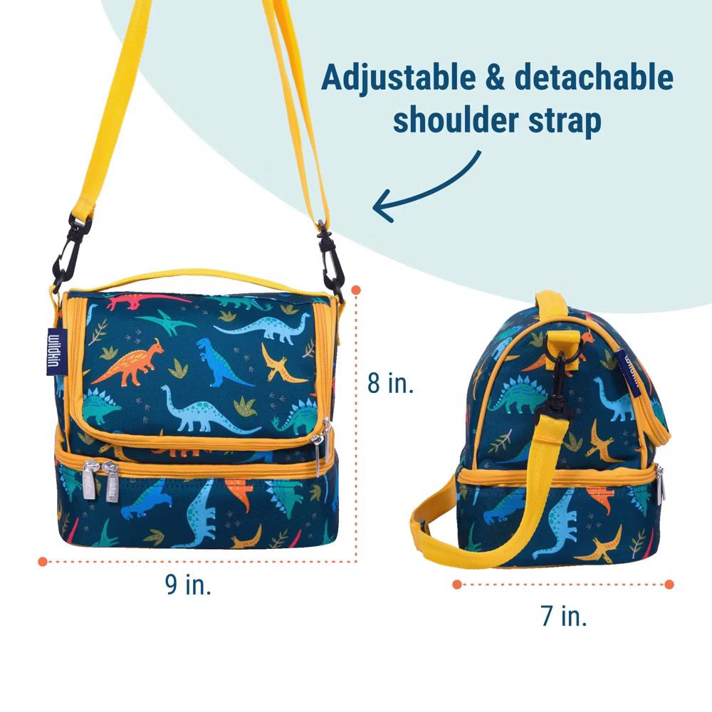 Wildkin Two Compartment Insulated Lunch Bag for Kids – School & Travel Ready - Image 47