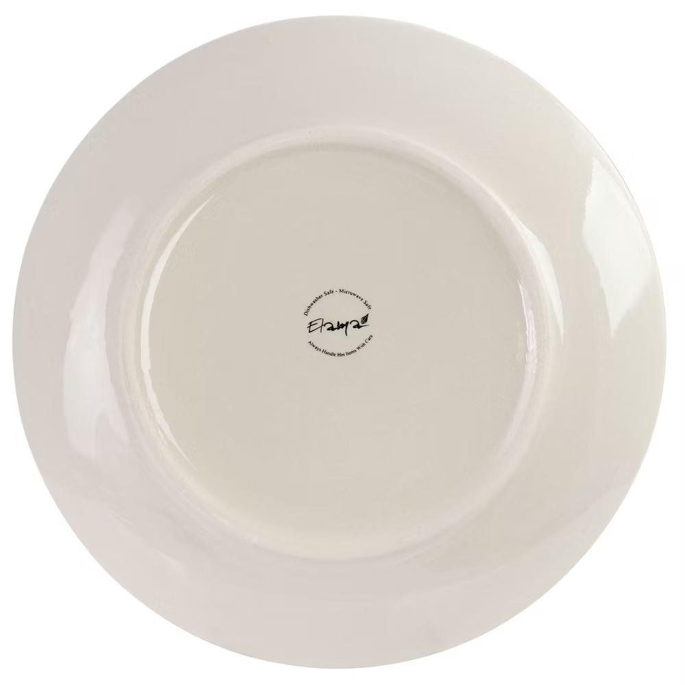 Sebastian 18 Piece Double Bowl Stoneware Dinnerware Set in Assorted Colors