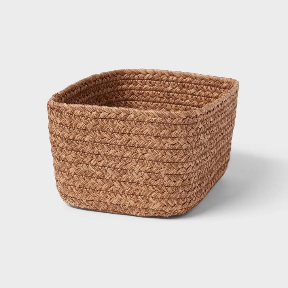 Small Natural Woven Basket - Image 4