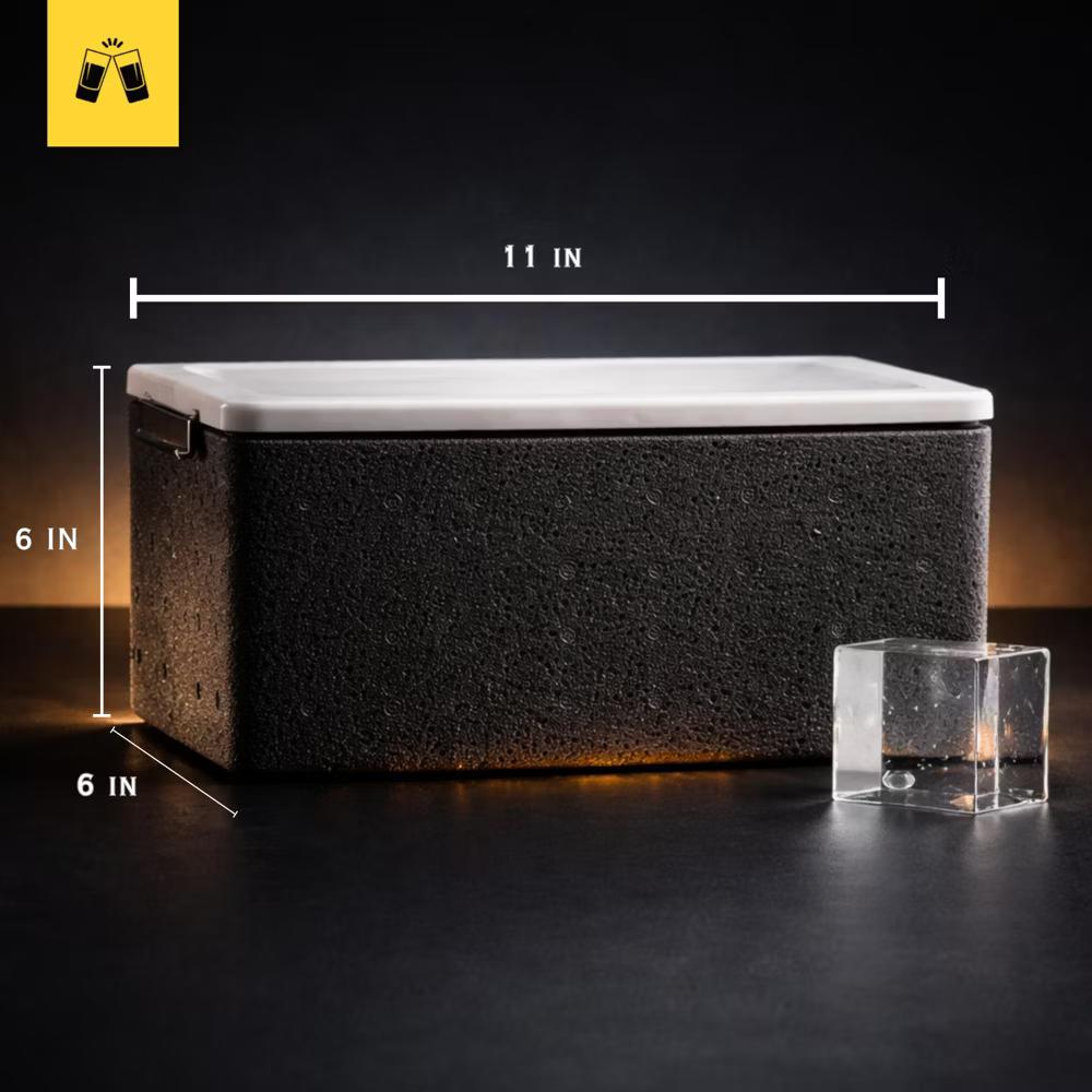 Lemonsoda Crystal Clear Ice Cube Maker Tray - Eight 2" Squares Ice Cube Mold - Image 3