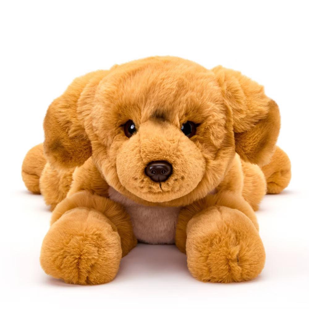 22" Toy Plush Lying Golden Retriever Stuffed Animal - Image 5