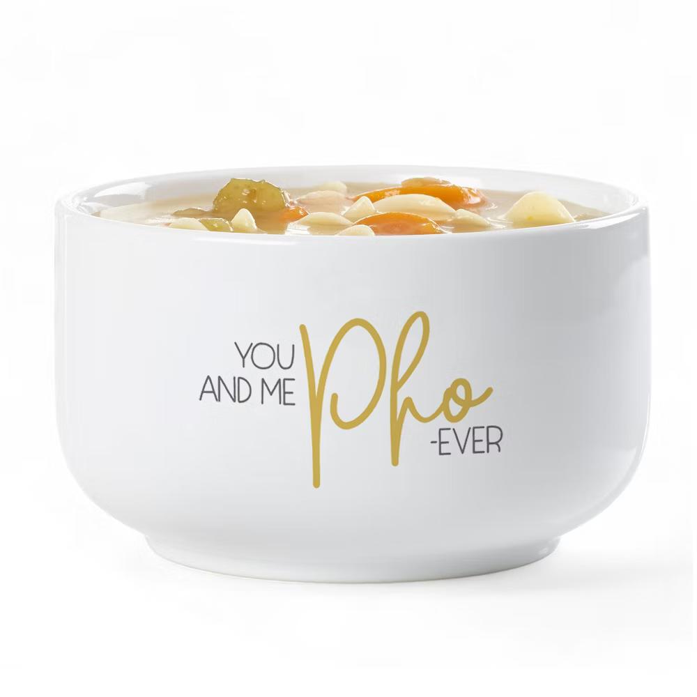 Personalization Mall Soup Puns Personalized 14 oz. Soup Bowl