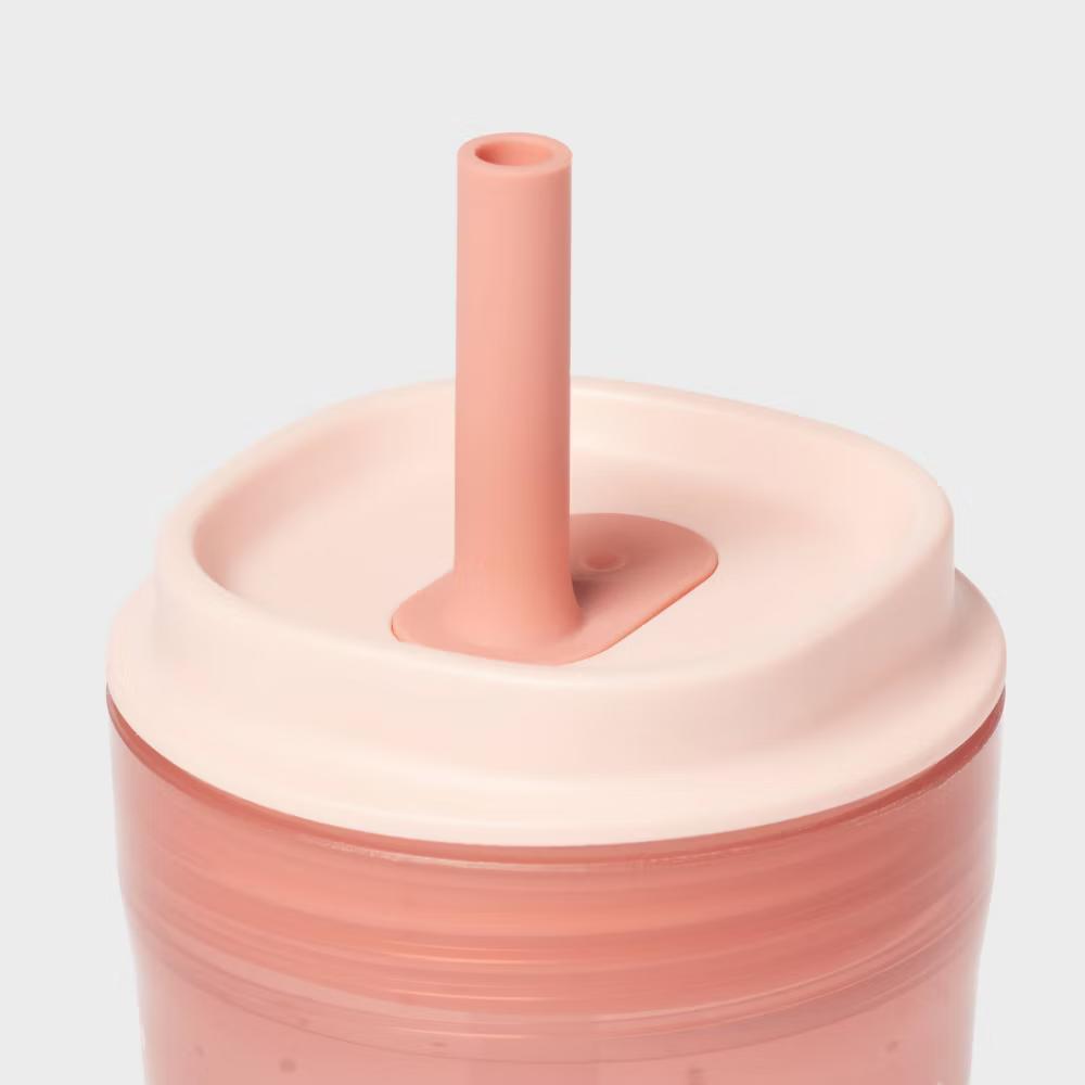 Kids' 14oz 2pk Single Wall Recycled Straw Tumblers - Image 5