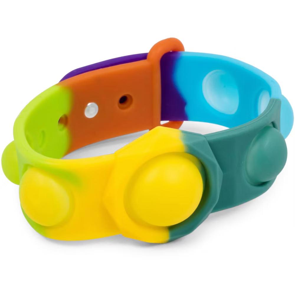 BOB Gift Push Pop Fidget Toy 6-Button Bracelet | Rainbow - Image 2