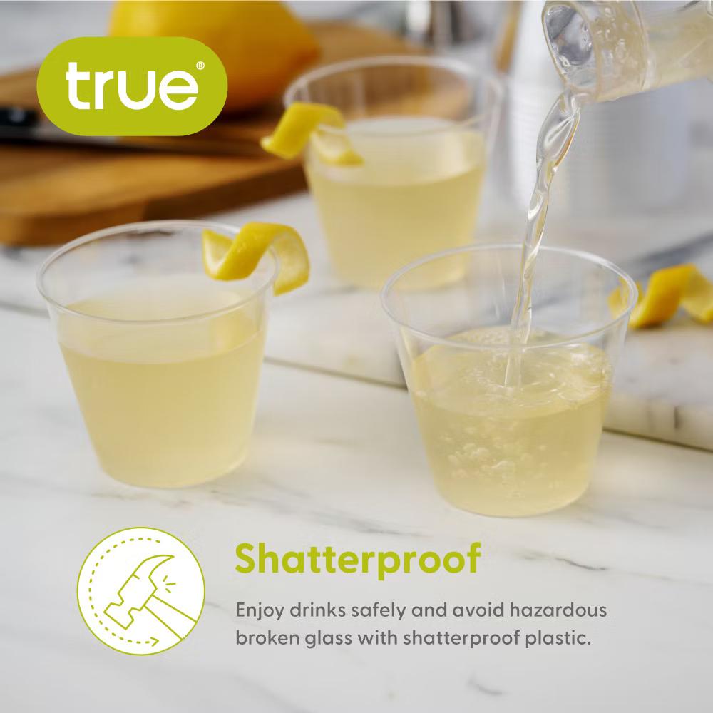 True Party 5 oz Plastic Tumblers – Clear Disposable Cups for Cocktails, Wine, Tastings, and Events – 5 oz, Set of 40 - Image 7