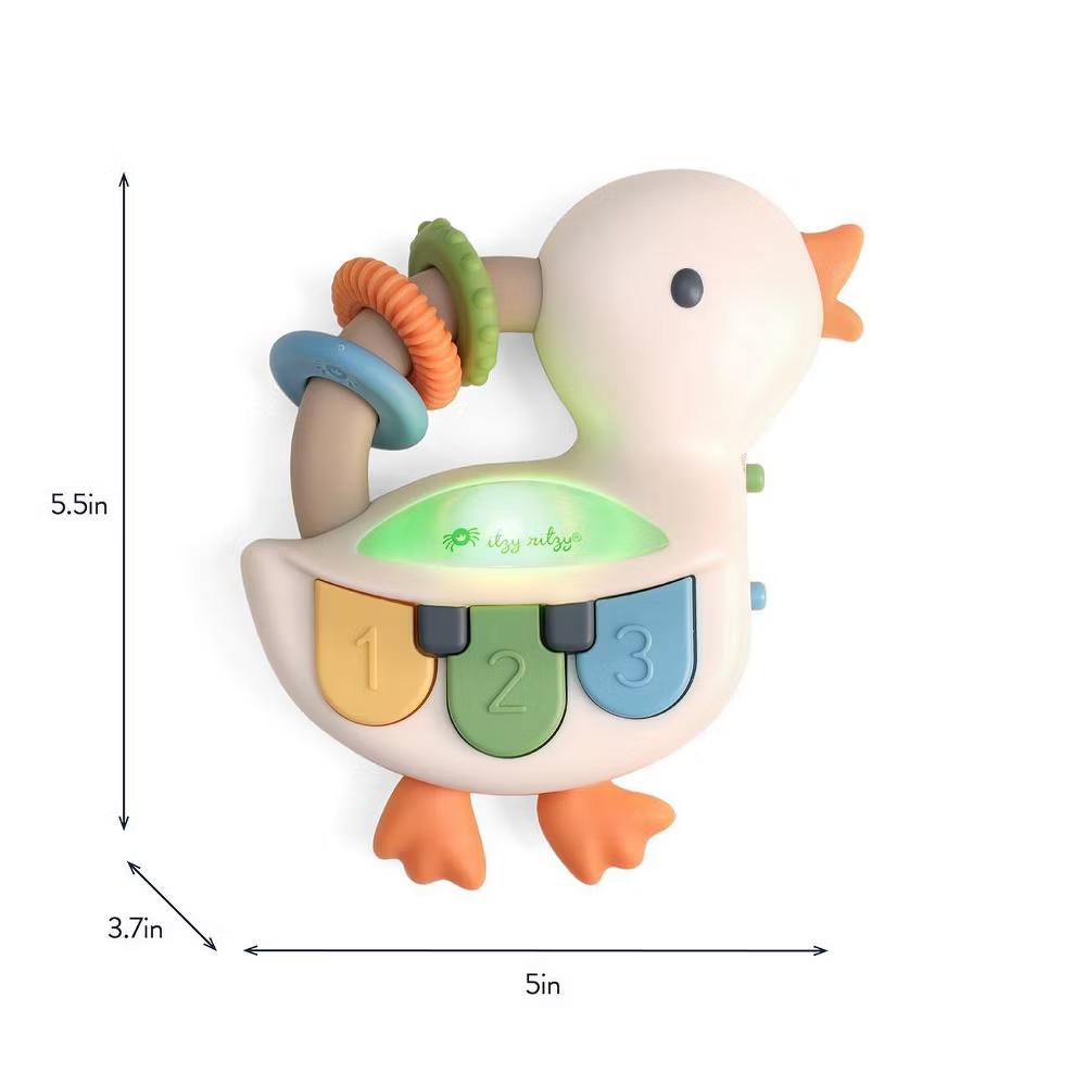 Bitzy Tunes Light Up Interactive Piano Toy - Goose - Image 3