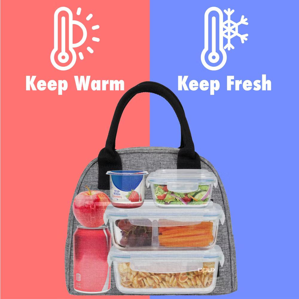 Insulated Lunch Box Women, Cooler Bag Tote Girls Kids Teen Adult, Soft Reusable Thermal Meal Prep Purse - Image 32