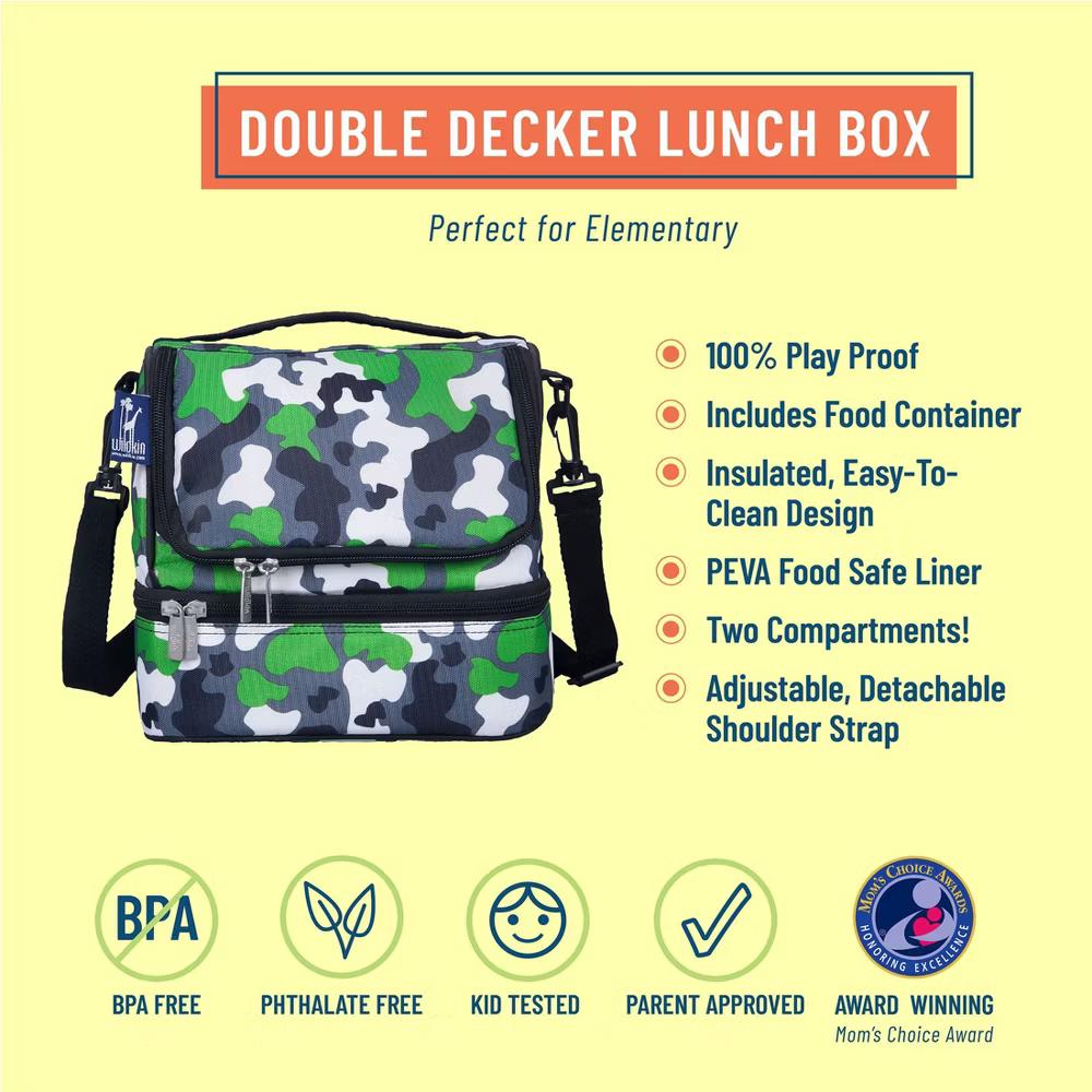 Wildkin Two Compartment Insulated Lunch Bag for Kids – School & Travel Ready - Image 38