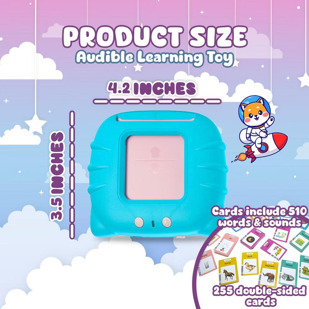 Playbees Talking Flash Cards for Toddlers Ages 1-4 | Language Learning Tool with 224 Words Speech Therapy - Image 5