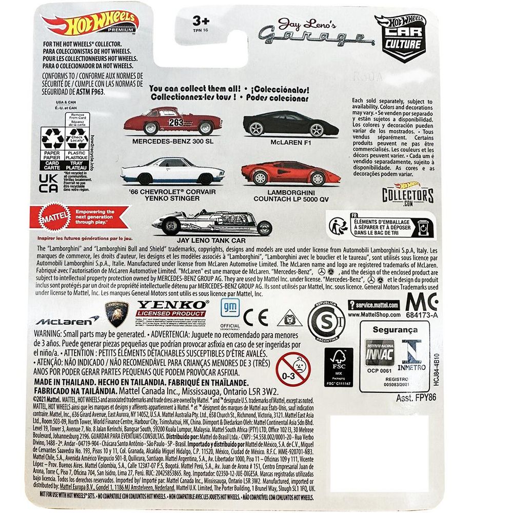 Lamborghini Countach LP 5000 QV Red "Jay Leno’s Garage" Diecast Model Car