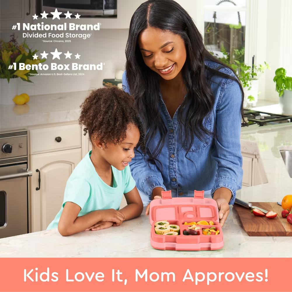 Kids' Brights Leakproof, 5 Compartment Bento-Style Kids' Lunch Box - Image 55