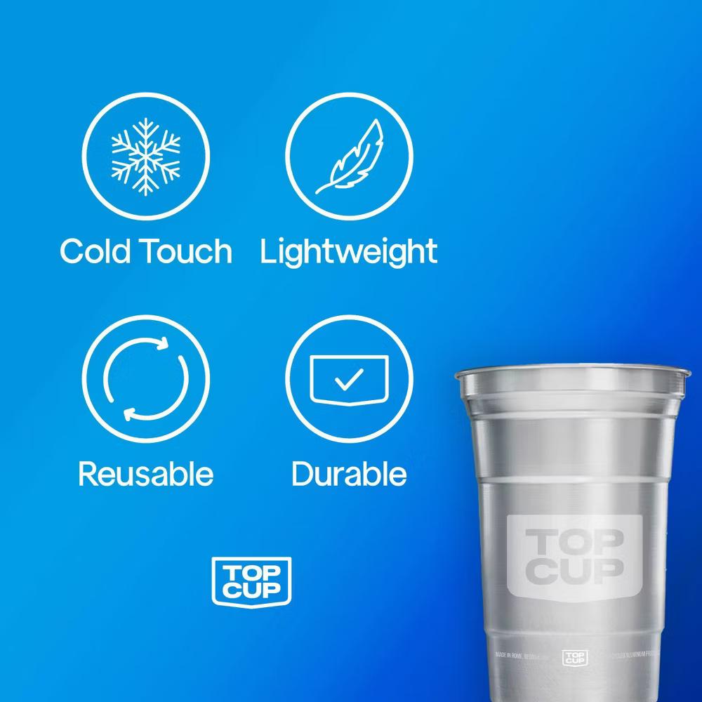 Top Cup Aluminum Cups - 9oz/24ct - Image 5