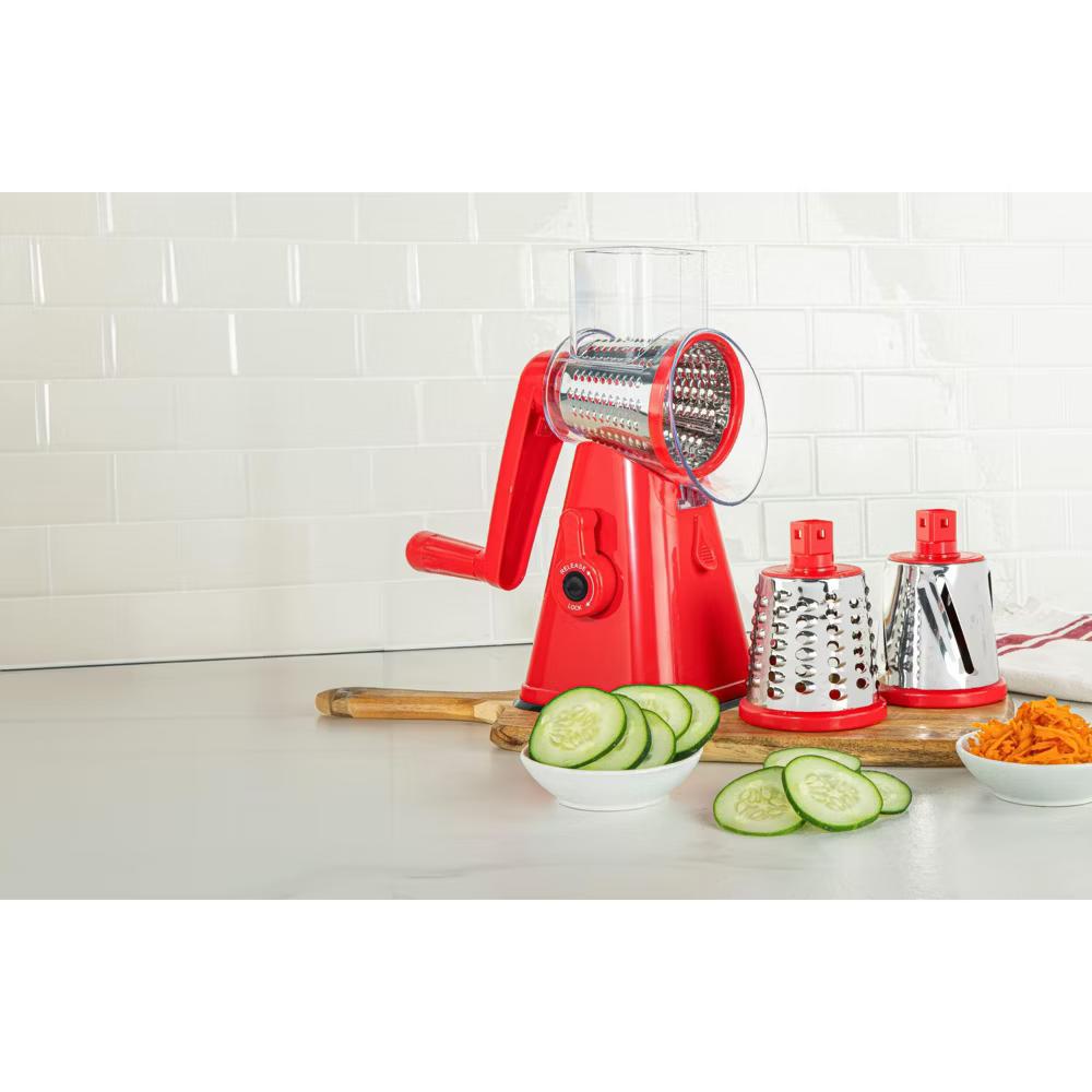 NutriSlicer Vegetable Slicer Cheese Grater Potato Slicer Salad Chopper with Suction Base - Image 31
