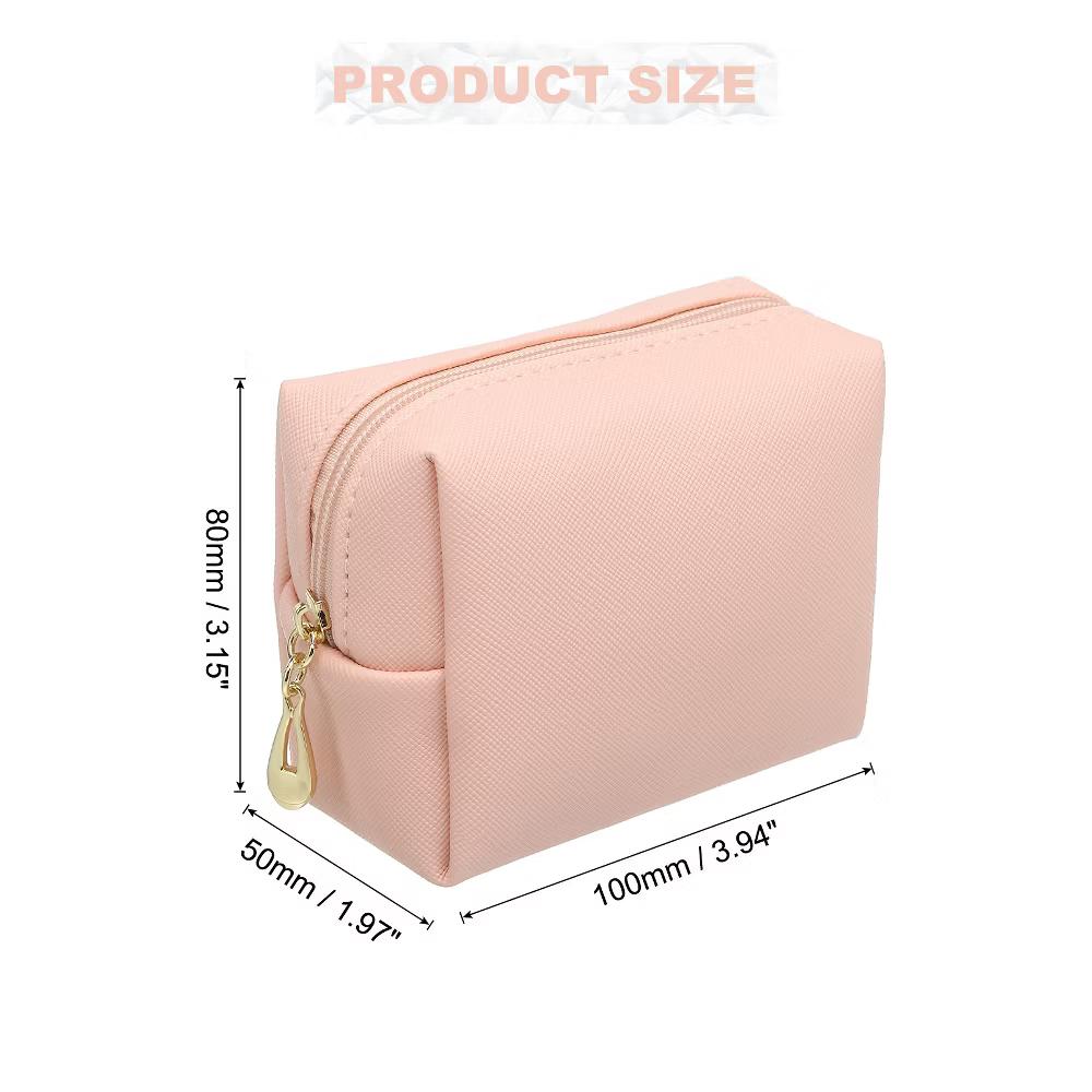 PU Waterproof Cute Preppy Travel Toiletry Mini Makeup Bag 4" x 3" - Image 13