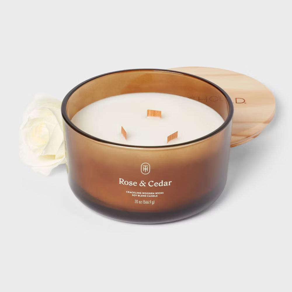Glass Wooden Wick Jar Candle - Image 118