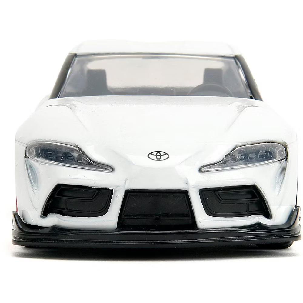 2020 Toyota Supra White Metallic with Pink Wheels "Pink Slips" Series 1/32 Diecast Model Car - Image 6