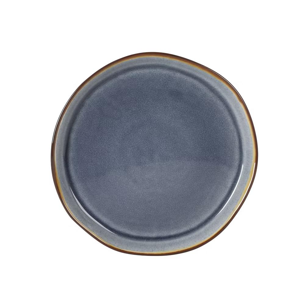 Algeria River Plates and Bowls Sets, 12-Piece Stoneware Dinnerware Sets, Reactive Glaze Dish Set - Image 7