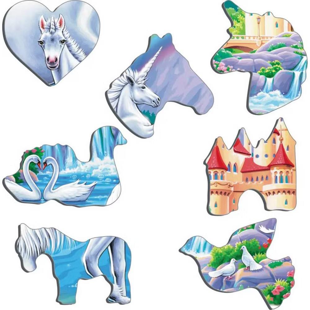Larsen Unicorn Kids' Jigsaw Puzzle - 32pc: Educational Fun with Memory, Creative Thinking, Fine Motor Skills