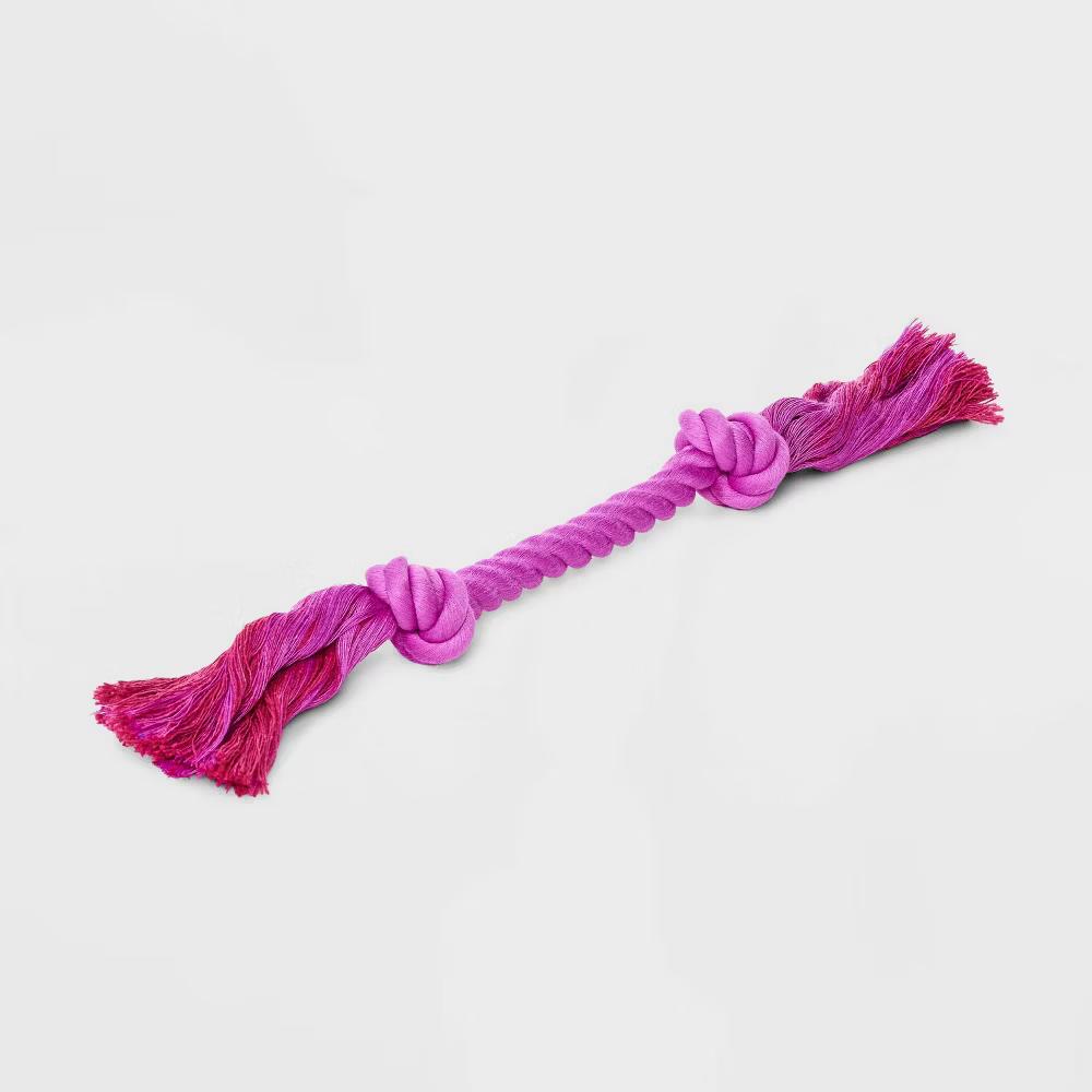 10" Mini Rope Dog Toy - Purple - Image 2