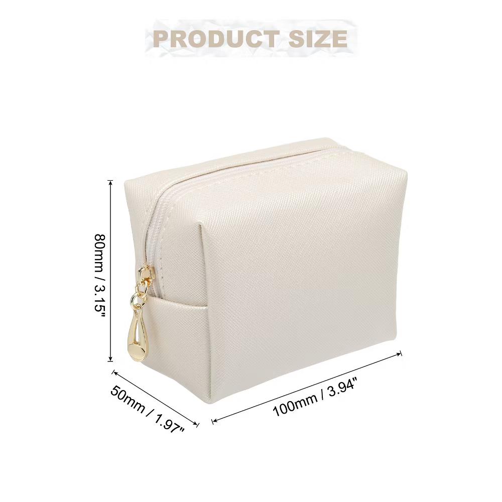 PU Waterproof Cute Preppy Travel Toiletry Mini Makeup Bag 4" x 3" - Image 34