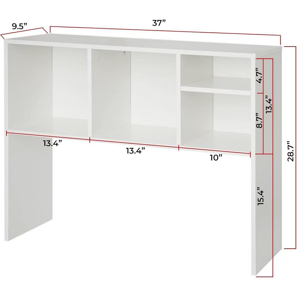 The College Cube - Dorm Desk Bookshelf - White