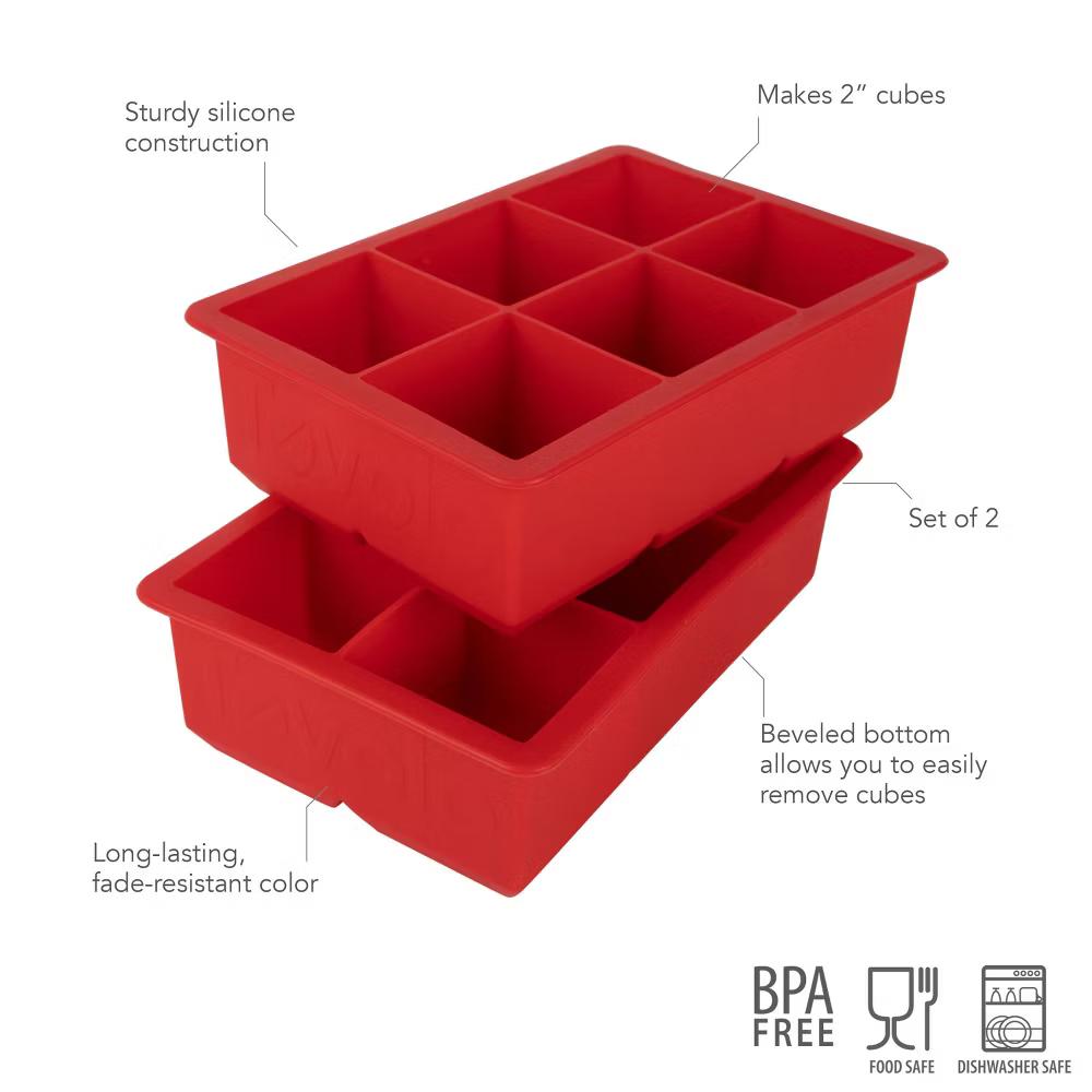 Set of 2 King Cube Ice Trays - Image 9