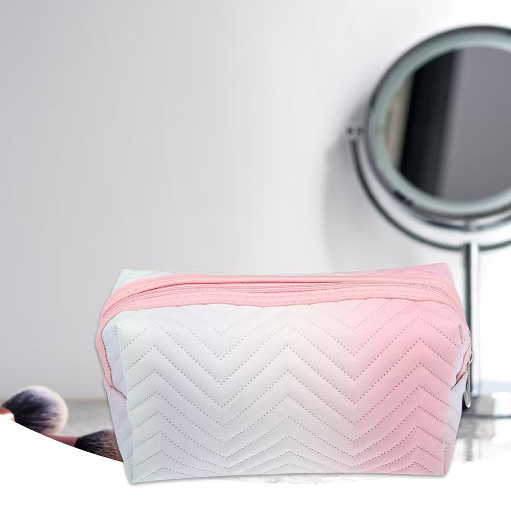 Travel Makeup Bag Portable Toiletry Bag Small Cosmetic Organizer Gradient - Image 9