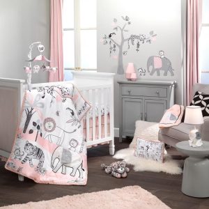 Happy Jungle Plush Leopard Stuffed Animal Toy - Pink/Gray - Cleo